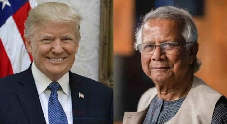 ট্রাম্পকে ঢাকা সফরের আমন্ত্রণ জানালেন প্রধান উপদেষ্টা